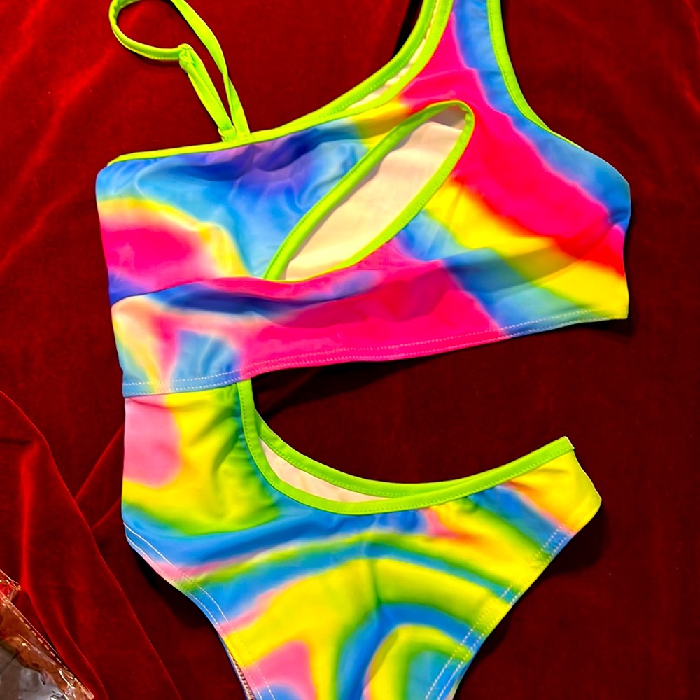 NEW One Piece psychedelic Rave bodysuit
